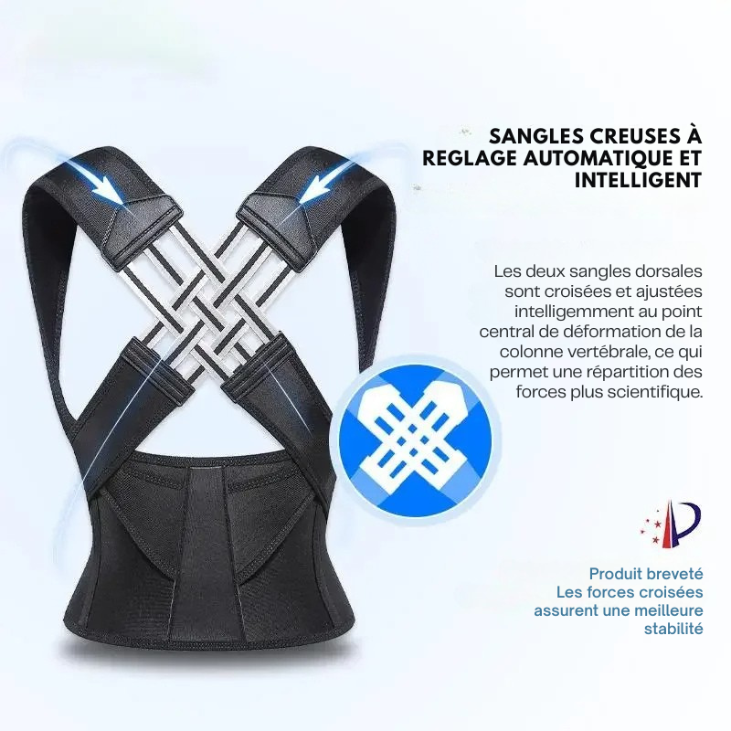 Correcteur de Dos Ajustable – Pour un Dos Fort et une Posture Parfaite
